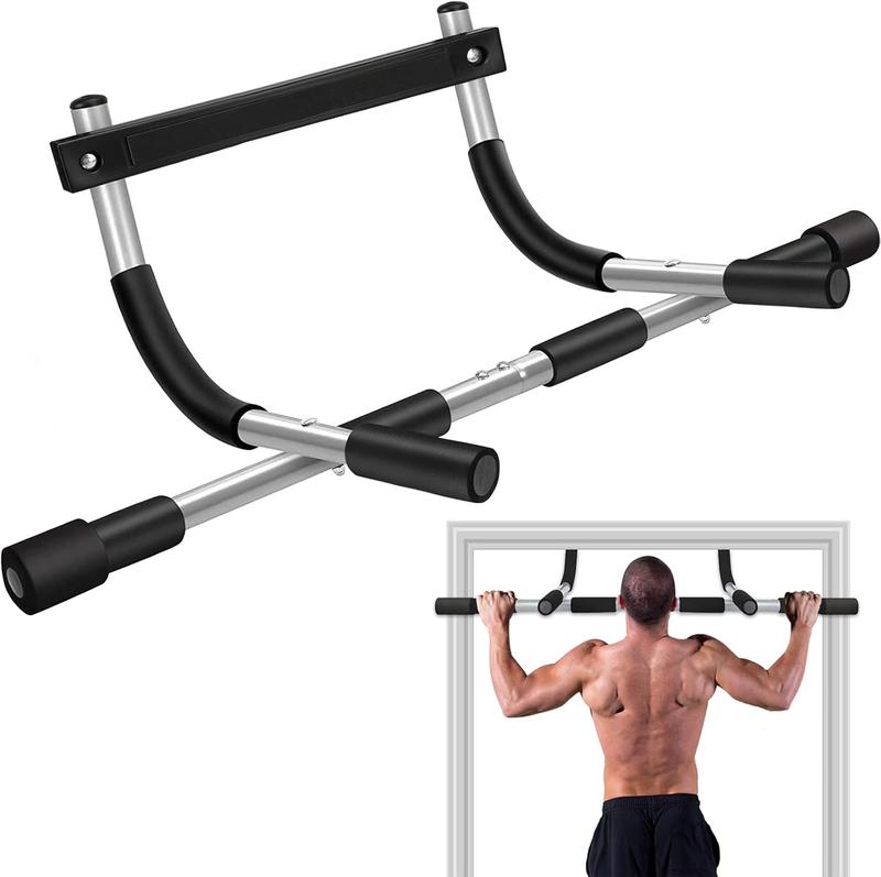 Upgrade Pull Up Bar for Doorway, Max Capacity 440 lbs Chin Up Bar, Portable Upper Body Workout Bar, Strength Training Door Frame Pull-up Bars, Hanging Bar for Exercise, Pullup Bars for Home