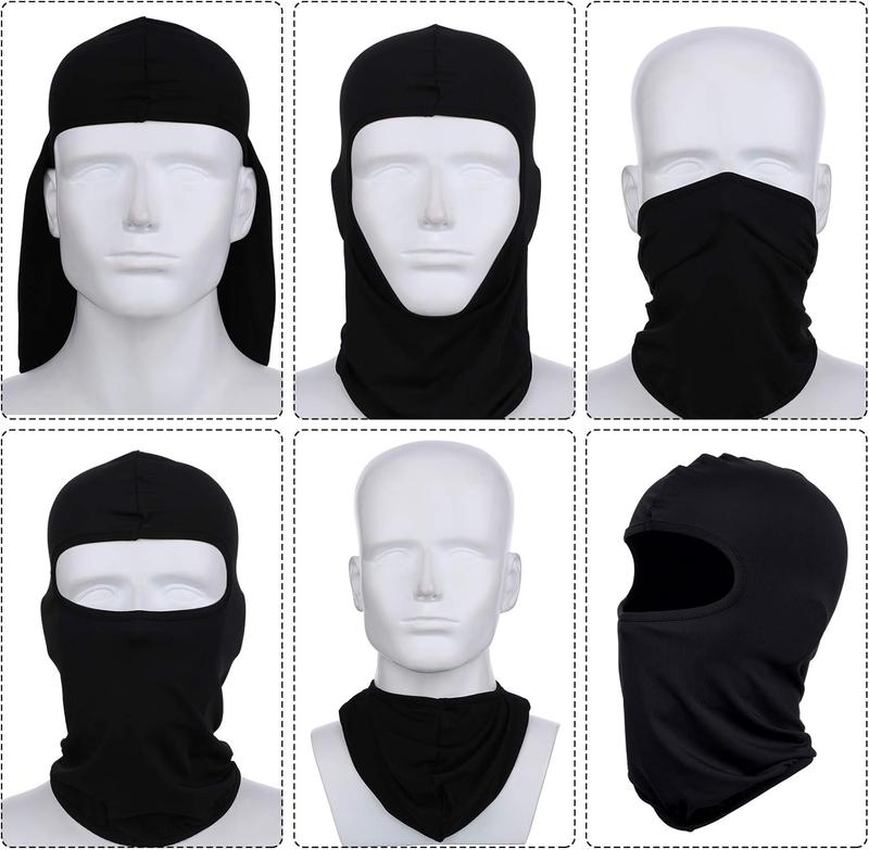 8 count Ski Mask Cover Full Face Mask UV Protection Summer Ice Silk Balaclava Neck Gaiter Women Men Outdoor Sport