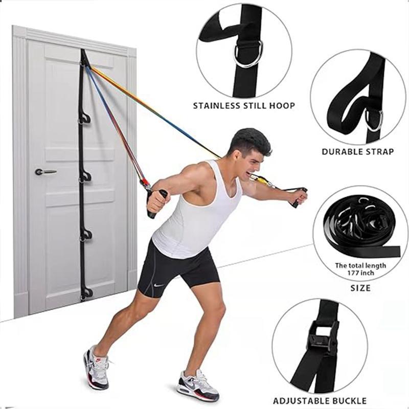 Fitness Door Anchor Tensioner, 1 Count Multifunctional Resistance Band, Portable Fitness Equipment For Home Gym Workout, Gymtok