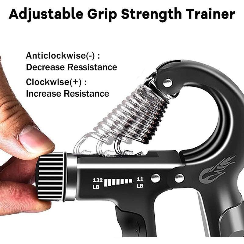 Grip Strengthener Forearm Strengthener Hand Grips Strengthener Kit - 5 Pack Adjustable Resistance Passbye