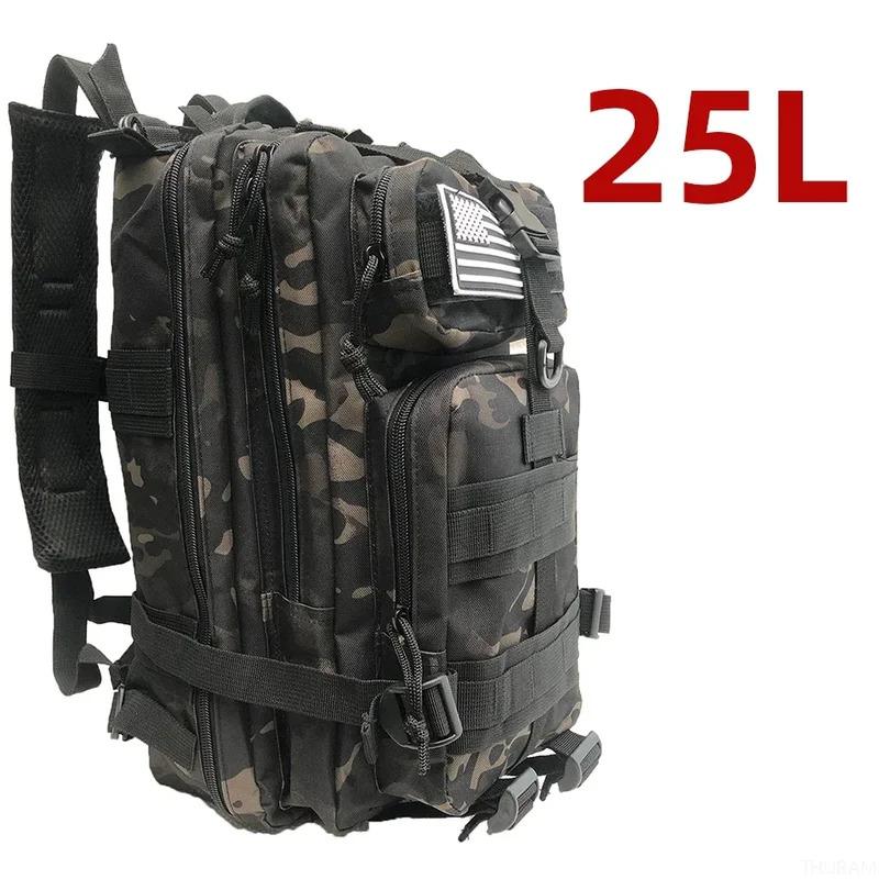 1000D Nylon Waterproof Outdoor Rucksacks Tactical Sports Camping Hiking Trekking Fishing Hunting Bag Backpack 25L 50L