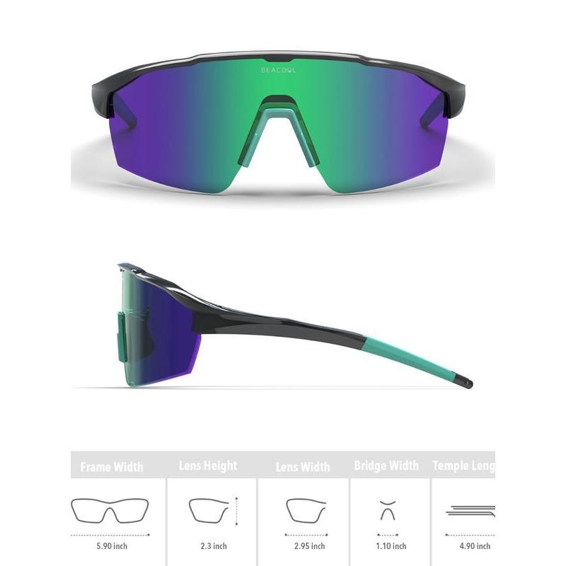 Polarized Sports Cycling Glasses Men Women UV400 Baseball Sunglasses TR90 Frame for Fishing Running Golf Softball H5KSE3TY84