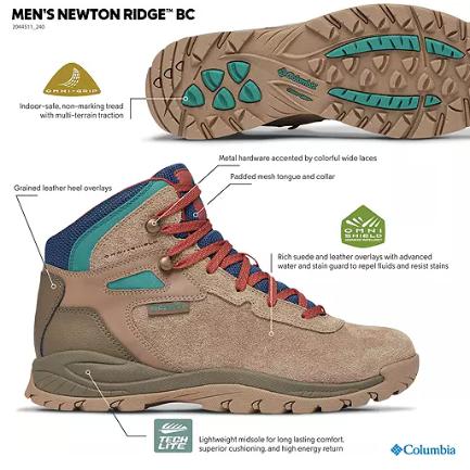 Columbia Men's Newton Ridge BC Hiking Boots - Waterproof and Breathable