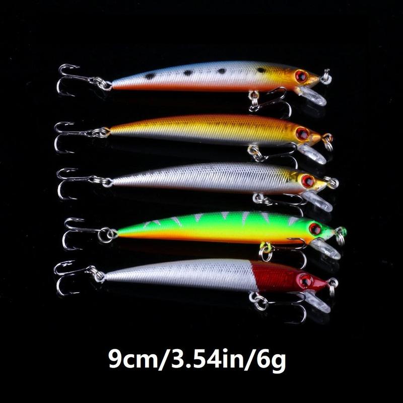 Durable Artificial Fishing Lure, 56pcs set Mixed Color & Shape Fishing Lure with Hook, Durable Mixed Fishing Baits for Outdoor Fishing Christmas Gifts, Fishing Gifts for Men