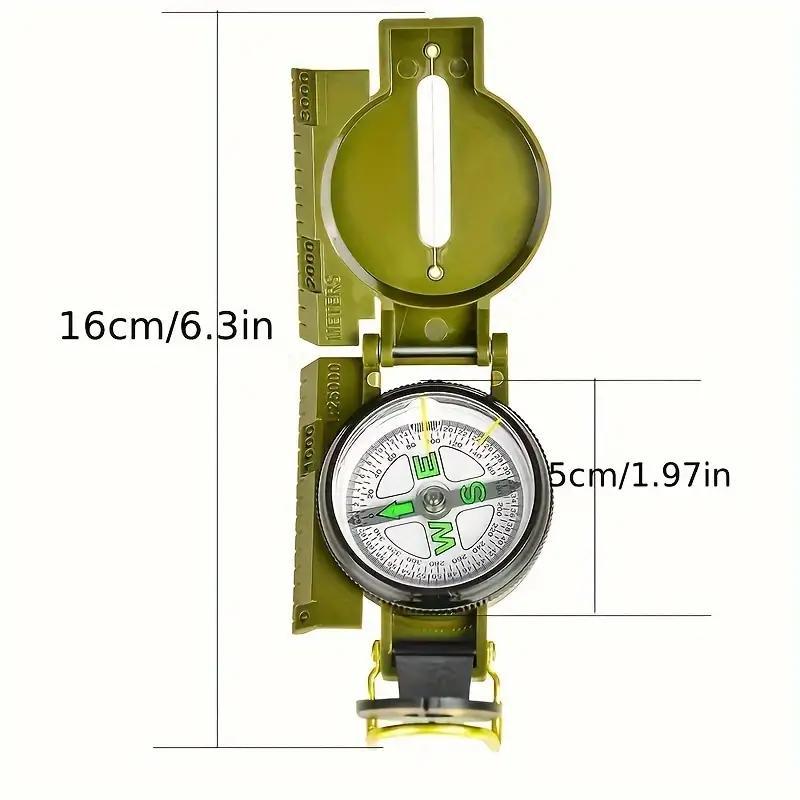 Compact Waterproof Survival Compass, Durable Multifunction Navigation Tool, Essential for Hiking, Camping & Travel Adventures