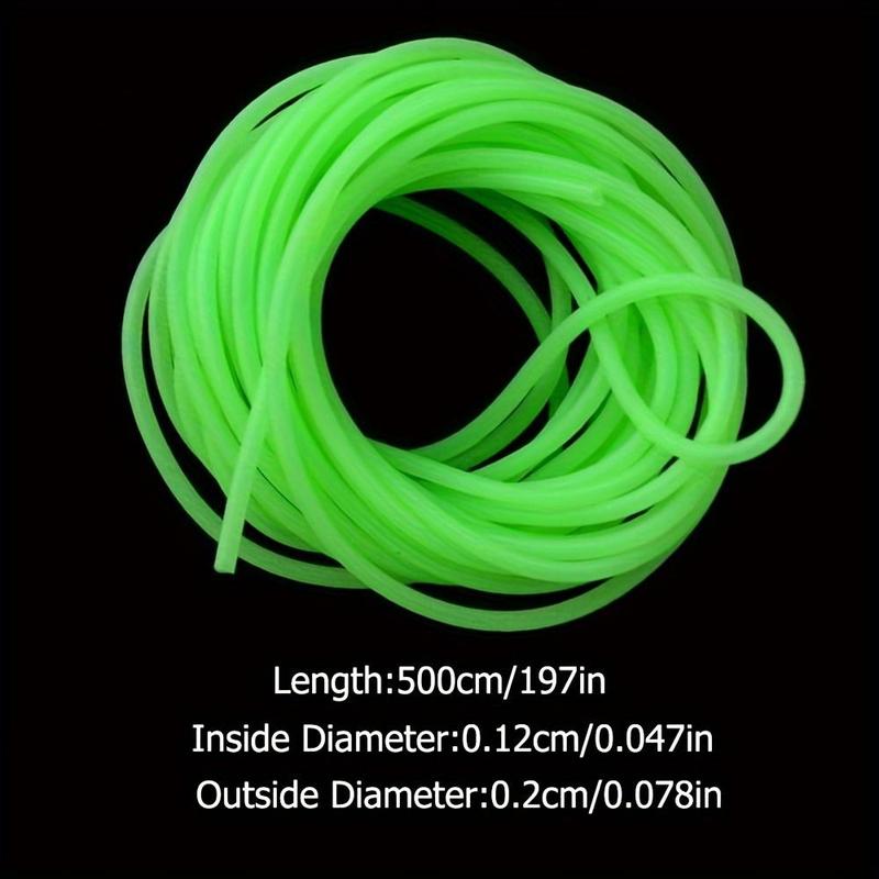 Luminous Fishing Bead & Tube, High Visibility Fishing Bead & Tube, Fishing Accessories for Saltwater & Freshwater Adventure, Outdoor Fishing Accessories