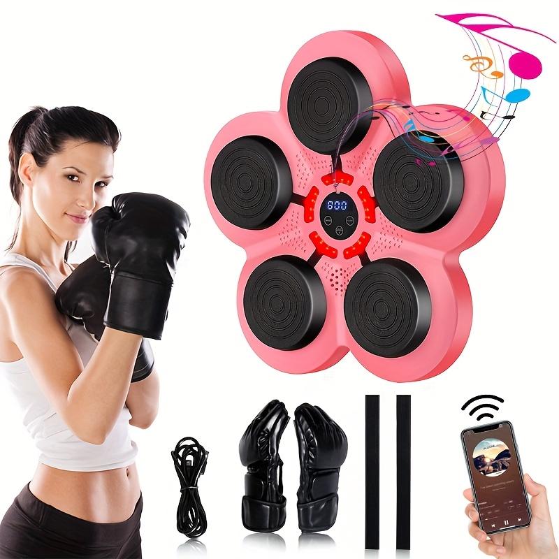 3 Pieces Smart Music Boxing Machine, Wall-mounted Boxing Target, No Need To Drill Holes For Installation, Adjustable Height, 9-speed Speed Adjustment, Electronic Boxing Trainer With Gloves, Boxing Fitness Workout