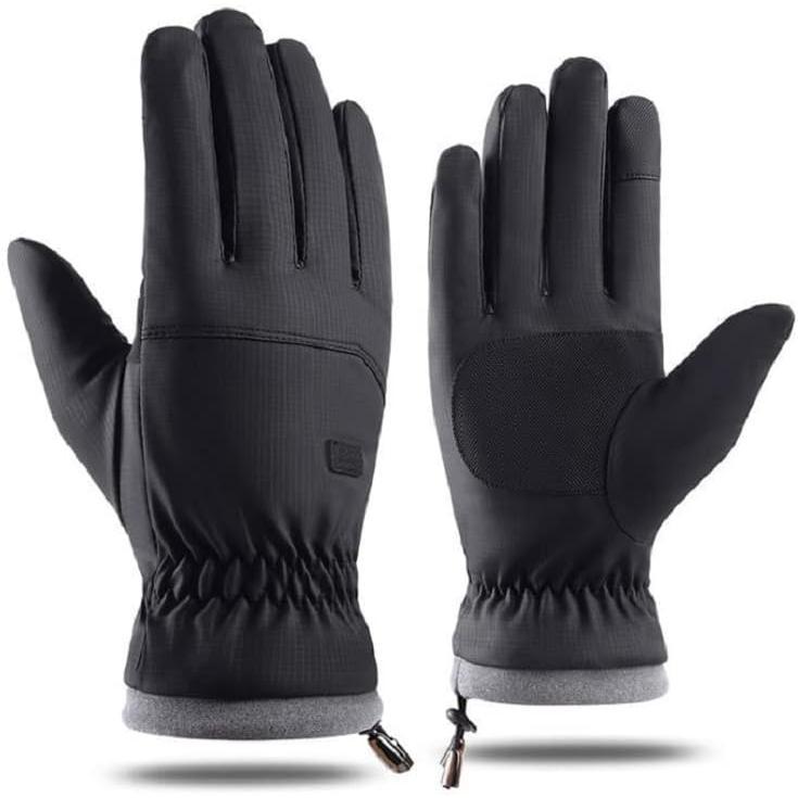 Winter Non-Slip Warm Ski-Gloves for Women Men Outdoor Plus-Velvet-Thickened Touchscreen-Cycling-Gloves for Cold Weathe