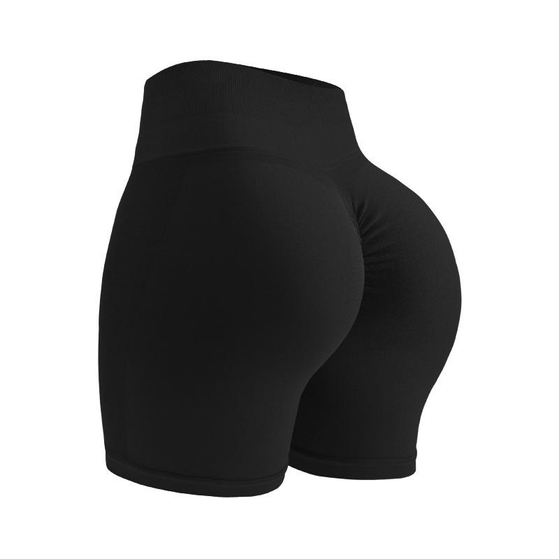 Women's Seamless High-Waist Scrunch Butt Yoga Shorts – Breathable, Quick-Dry Fitness Activewear for Gym and Workout Sessions