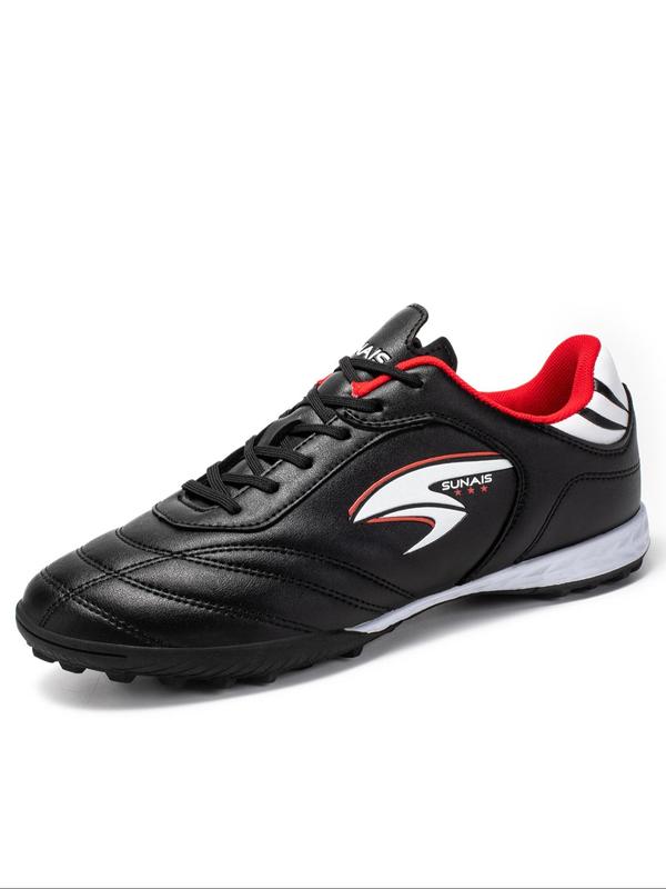 Men's Professional Football Shoes, Breathable Comfortable Lace Up Soccer Shoes, Football Cleats for Training & Competition