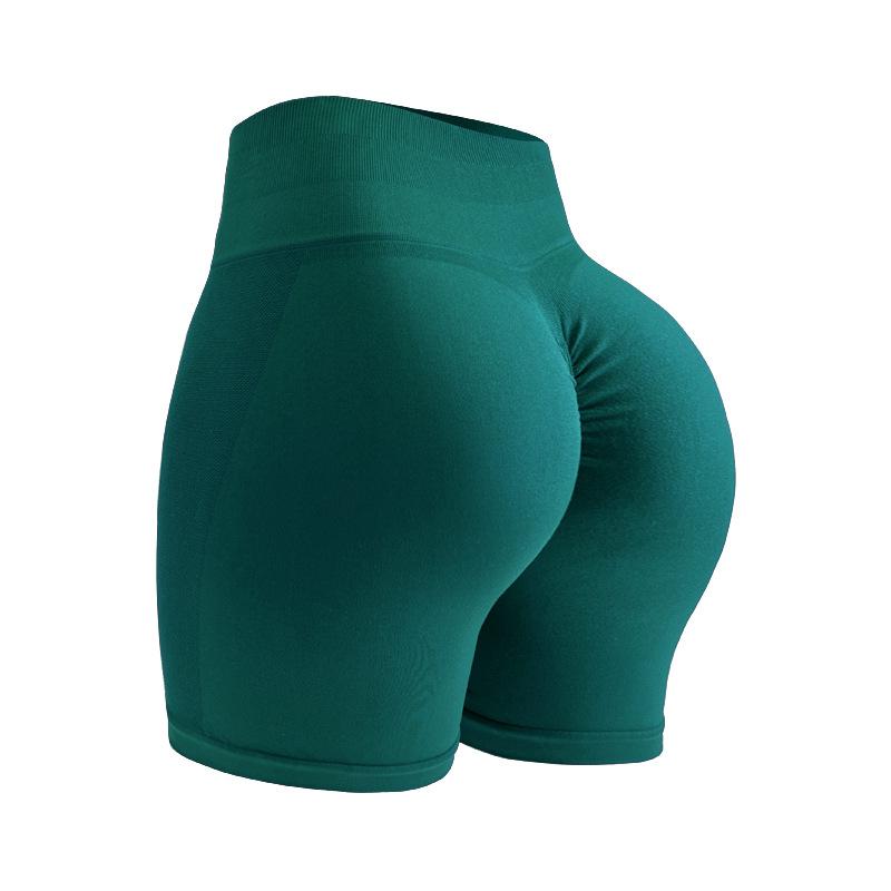 Women's Seamless High-Waist Scrunch Butt Yoga Shorts – Breathable, Quick-Dry Fitness Activewear for Gym and Workout Sessions