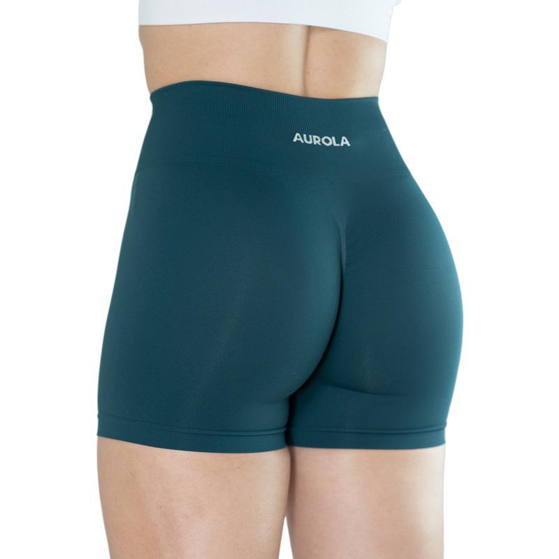 AUROLA Dream Workout Shorts for Women Roll Up,Seamless Soft Smooth Gym Yoga Scrunch Active Shorts,May not squat proof