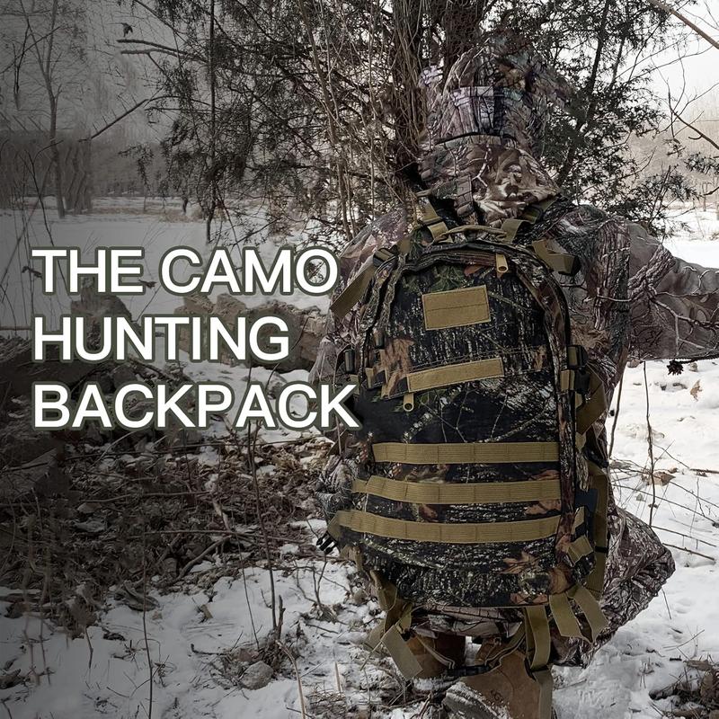 Digital Forest 40L Hunting Backpack or Hunting Backpacks For Men - Camo Backpack and Hunting Pack - Camouflage Backpack For Hunting