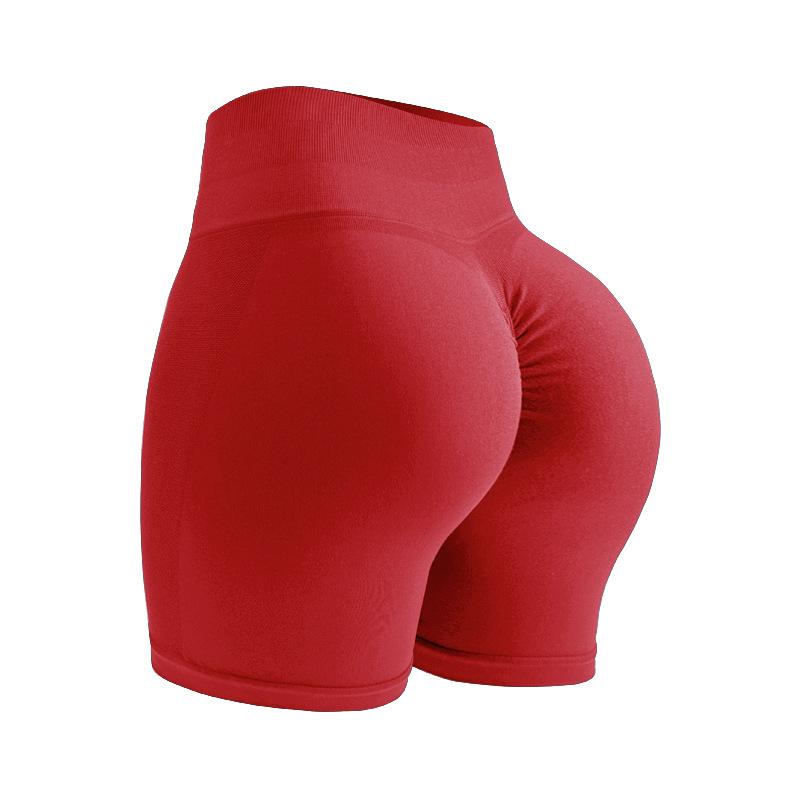 Women's Seamless High-Waist Scrunch Butt Yoga Shorts – Breathable, Quick-Dry Fitness Activewear for Gym and Workout Sessions