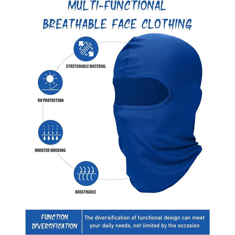 9 count Ski Mask for Men Balaclava  Mask Summer  Mask Balaclava Full  Mask Breathable Hood for Outdoor Use