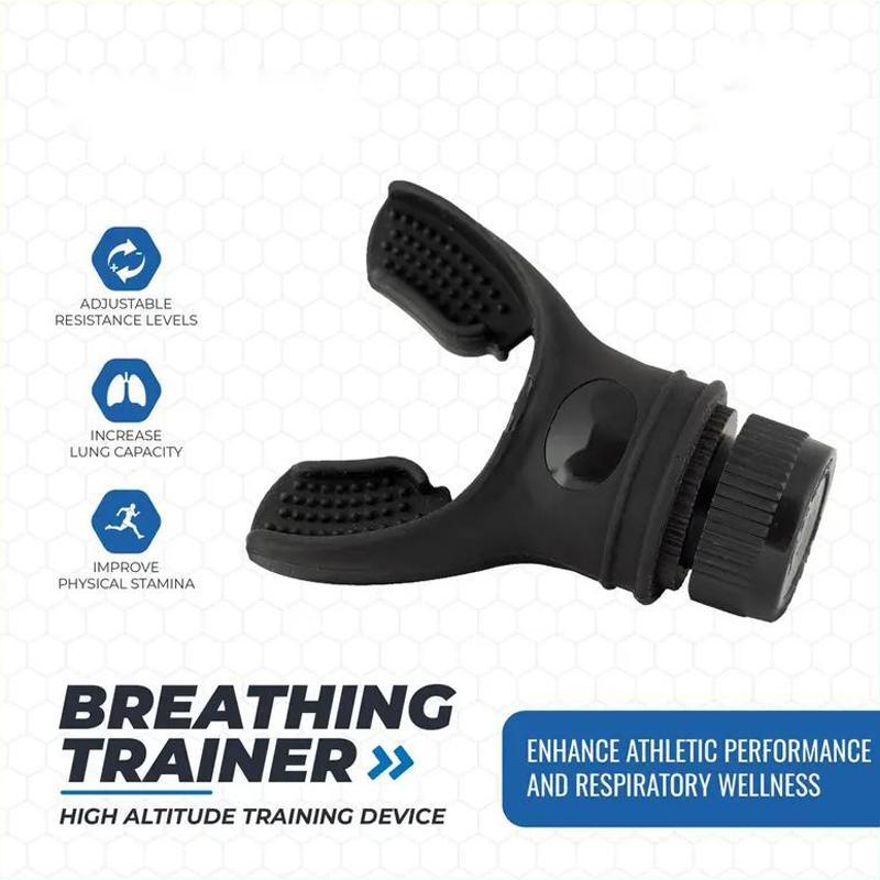 Portable Breathing Trainer, Adjustable Breathing Resistance Tool, Breathing Training Tool for Home Gym Workout