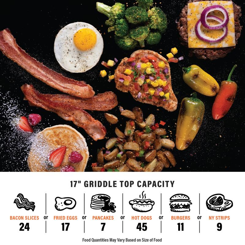 Blackstone Adventure Ready Single Burner 17” Tabletop Griddle with Non Slip Feet