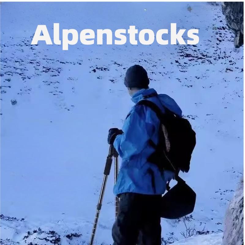 New ultra lightweight alloy steel hiking poles - stretchable, durable, and multifunctional, suitable for outdoor camping and hiking exploration