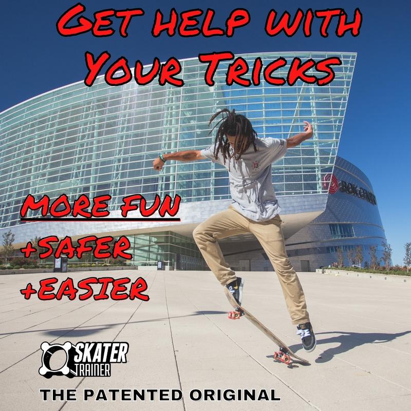 The VIRAL Skateboard Skater Trainers Get Tricks Fast - Perfect for all ages. Beginners Skateboard Accessories How to Ollie How to Kickflip and More. Trending Gifts Idea for 2024.