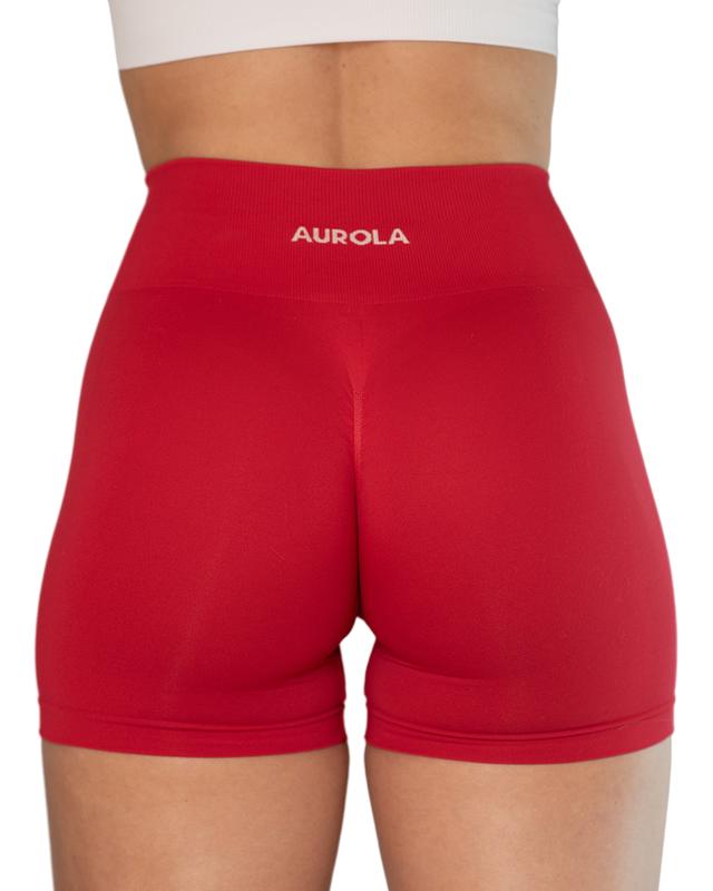 AUROLA Dream Workout Shorts for Women Roll Up,Seamless Soft Smooth Gym Yoga Scrunch Active Shorts,May not squat proof