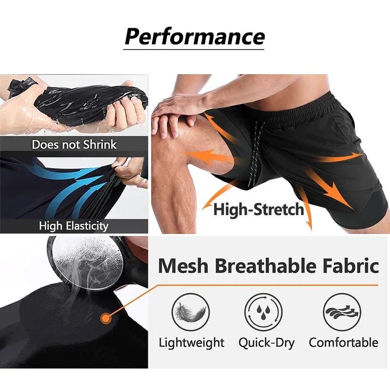 Baki Hanma Anime Gym Workout Shorts for Men Athletic 2 in 1 Compression Shorts Breathable Activewear Fitness Training Running