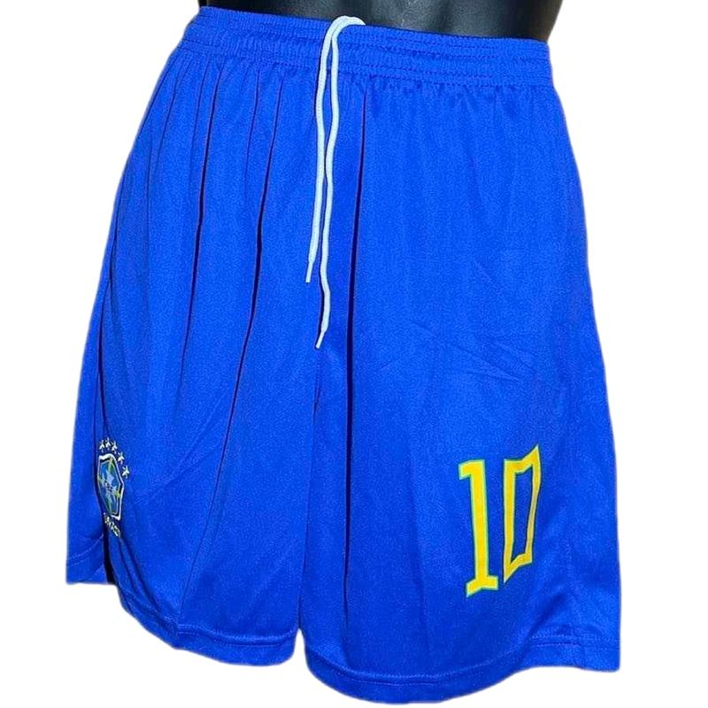 Brazil Unisex Soccer Shorts - Iconic #10 and #7 Sizes Small to X-Large