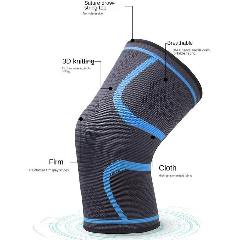 Knitted Nylon Sports Knee Pad, Professional Knee Brace, Knee Protector for Men & Women, Outdoor Climbing Warm Knee Pad