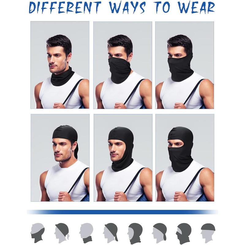 9 count Ski Mask for Men Balaclava  Mask Summer  Mask Balaclava Full  Mask Breathable Hood for Outdoor Use