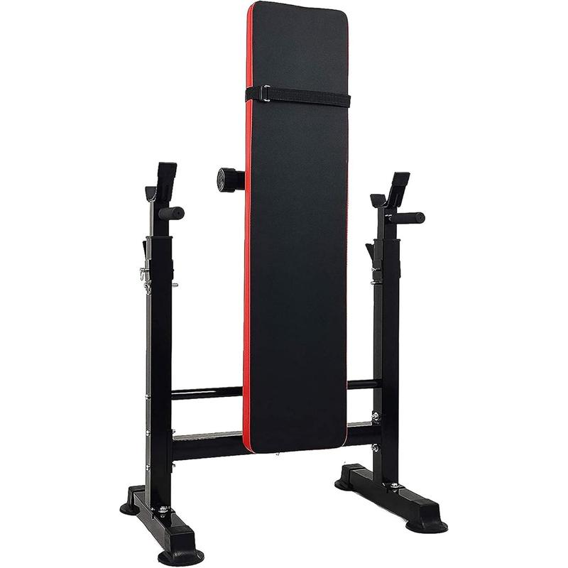 Adjustable Folding Multifunctional Workout Station Adjustable Olympic Workout Bench with Squat Rack