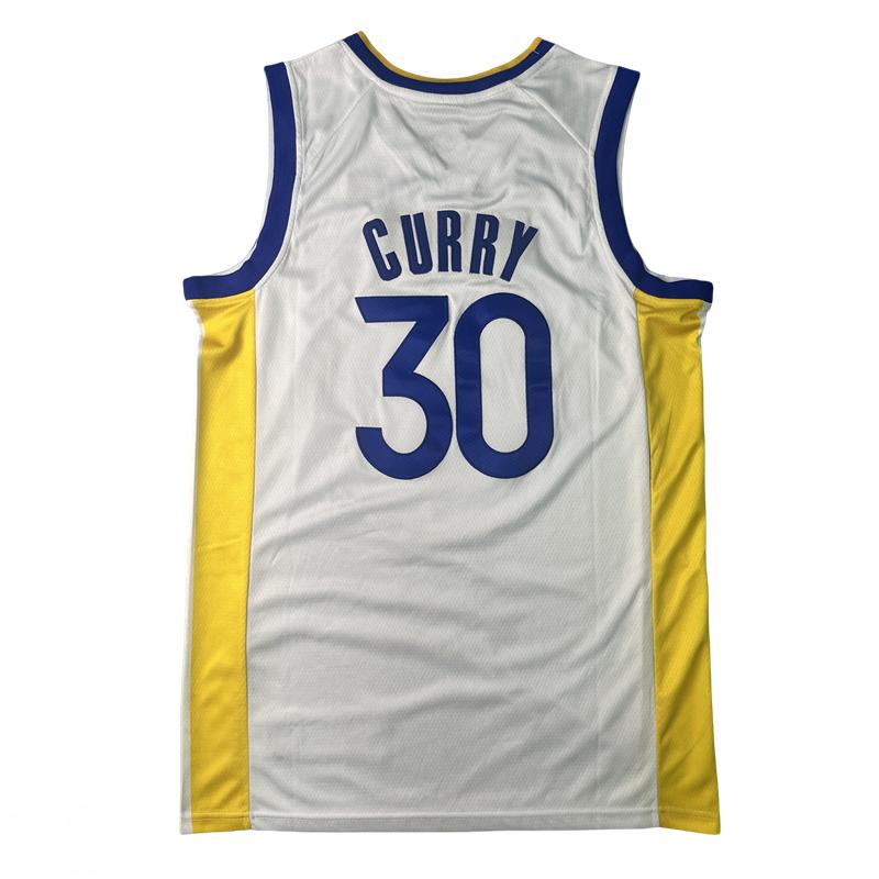 Stephen Curry Men's Sleeveless stitched Basketball Jersey White