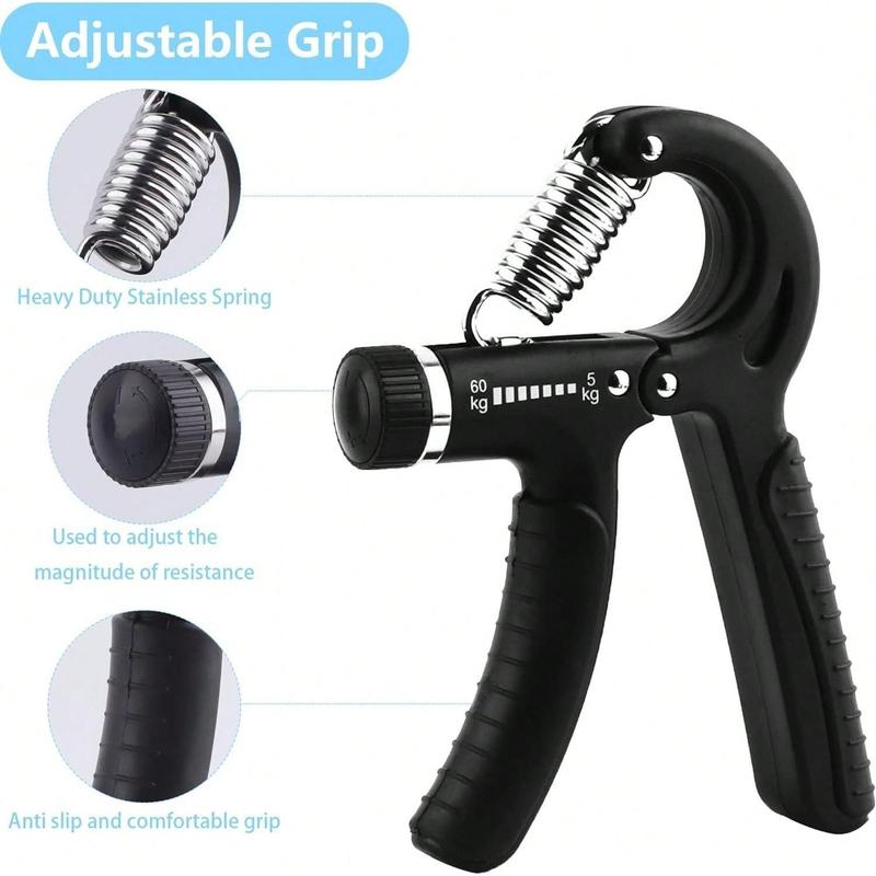 5-Piece Set, Grip Strength Adjustable Fitness Equipment Silicon Gel Counting Grip Strength Set