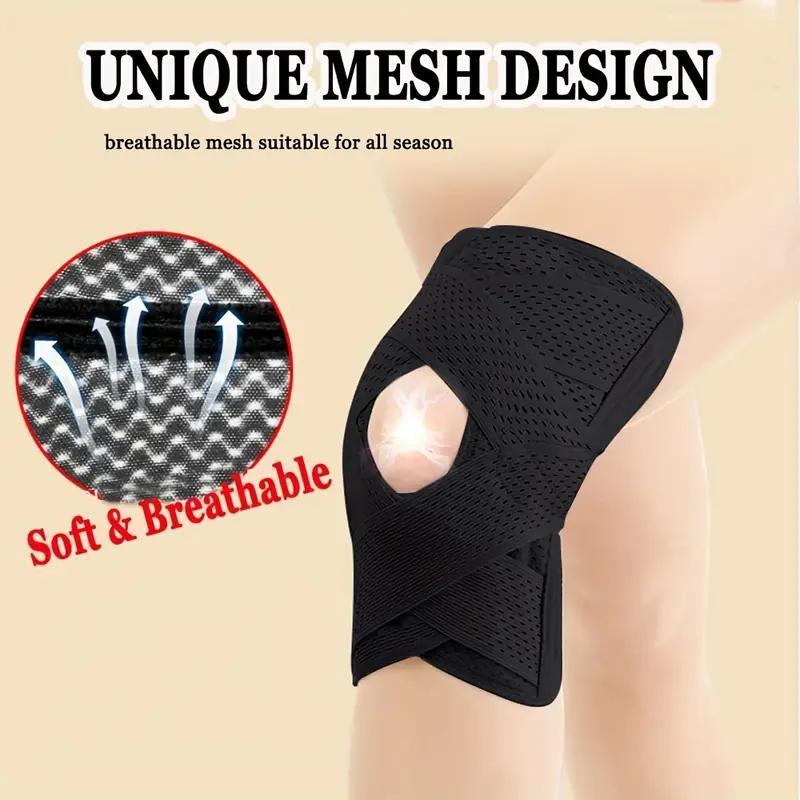 Pressurized Elastic Knee Pad, 1 Count Knee Support for Men & Women, Knee Protector, Fitness Gear for Volleyball & Sports