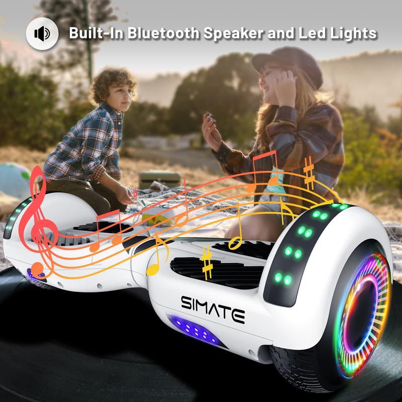 Limited time discount, smart bluetooth electric scooter with LED cool lights, Christmas gift, equipped with built-in bluetooth speaker, three gear speed function, support mobile phone APP operation, solid explosion-proof rubber wheels