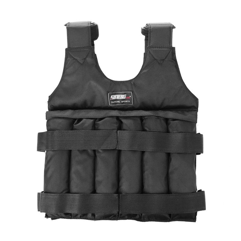 3 15 20 35 50Kg Loading Weight Vest Jacket Sand Clothing for Running Training Fitness Equipment Adjustable Waistcoat Jackets VKTECH VKTECH