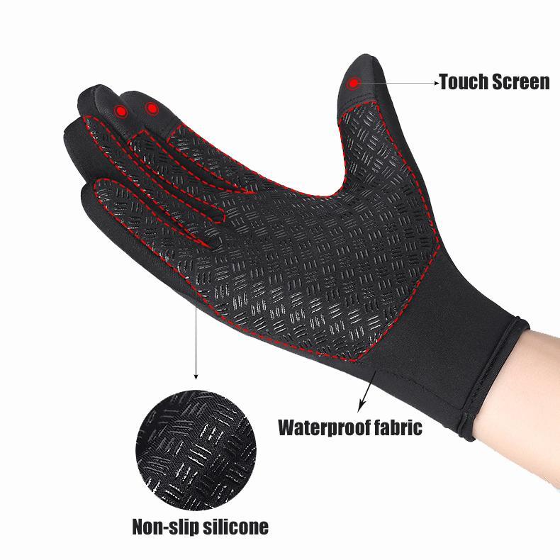 Winter warm windproof gloves Touch screen Motorcycle sliding waterproof sports gloves Wool, fishing, fall travel waterproof, windproof non-slip touch screen gloves Birthday gift, Christmas gift, Halloween gift