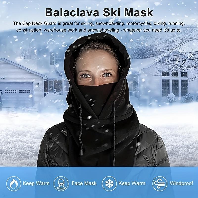 Thermal Winter Balaclava Hood - Soft, Breathable, Windproof Face Cover Hat Cap Scarf for Cold Weather - Womens Thermal Headgear for Skiing, Snowboarding, Outdoor Activities