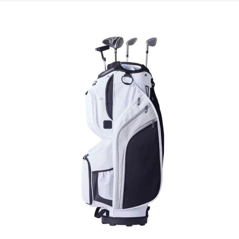 Golf Stand Bag 14 Way Top Dividers Ergonomic with Stand 8 Pockets,Lightweight Golf Bag for Men, Golf Bags with Stand,Dual Strap, Rain Hood