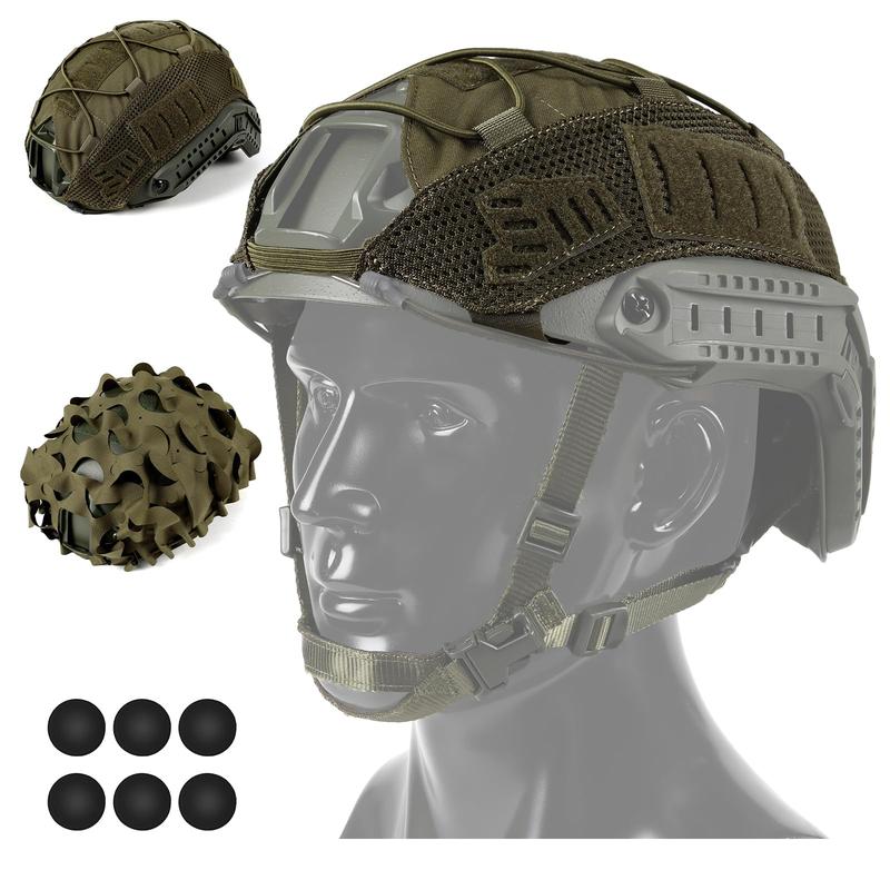 VOTAGOO Helmet Cover Combo, Tactical Helmet Cover for Fast Helmet in Size M L or XL, Fast Helmet Cover for Hunting  Outdoors Hiking Cycling