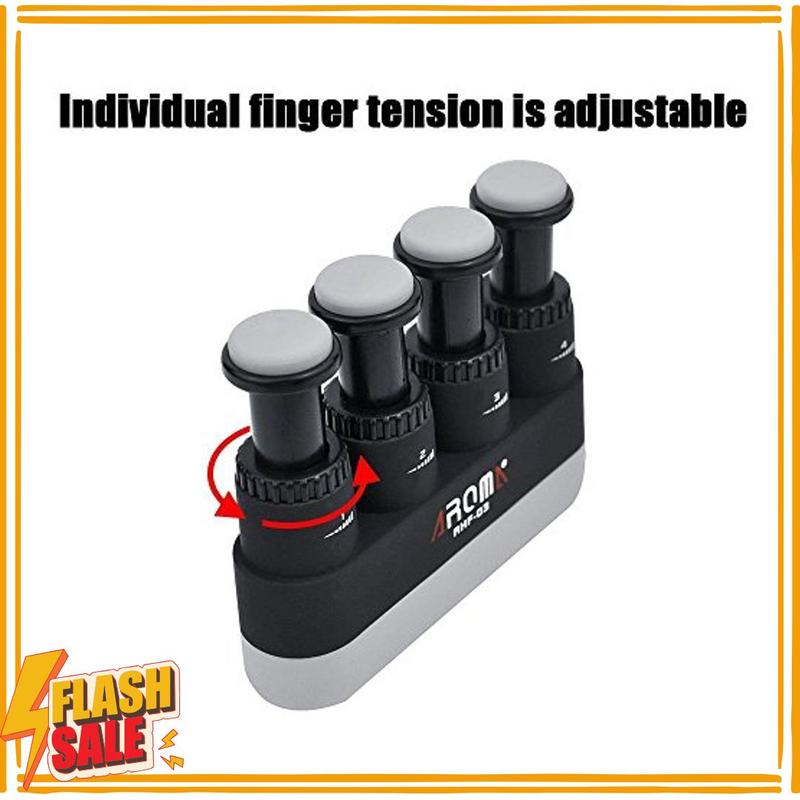 Finger Strengthener,4 Tension Adjustable Hand Grip Exerciser Ergonomic Silicone Trainer for Guitar,Piano,Trigger Finger Training, Arthritis Therapy and Grip, Rock climbing (AHF-03)