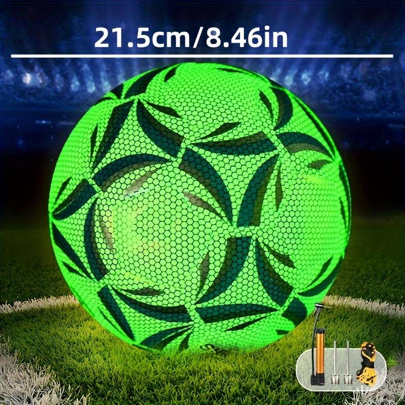 1pc Vibrant Fluorescent Green Professional Soccer Ball - High-Quality PU Match Ball for Outdoor Training, Home Entertainment, Backyard, and Beach Fun - Includes Pump and Mesh Bag freemason gloves new black nike tech jordan 5s