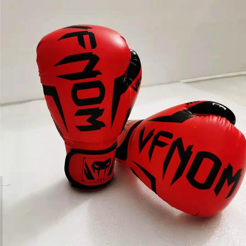 Boxing Gloves Kids Adult Professional Sanda Muay Thai Fighting Gloves for Men Women Pu Taekwondo Punching Gloves 6 8 10 12 16Oz