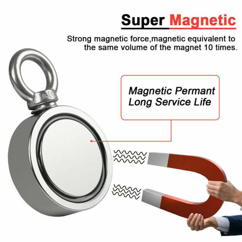 360° Strong Magnet for Magnet Fishing, 400lbs - 1500lbs Pull Force Treasure Hunting & Salvage – Strong Fishing Magnets, Fish Magnet for Rivers, Lakes & Oceans