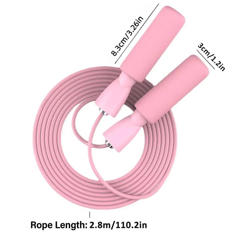 Professional Weighted Wire Skipping Rope, 2.8m Sports Skipping Rope with Handle, Sports Fitness Exercise Equipment for Indoor & Outdoor