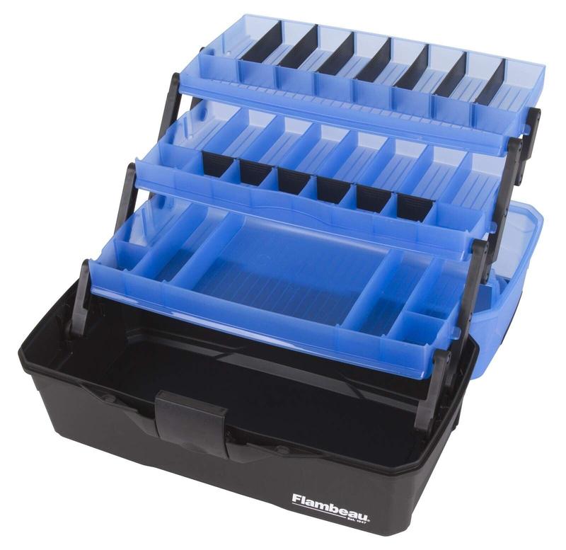 Outdoors 6383FB 3-Tray Classic Tray Tackle Box, Portable Tackle Organizer (NO TOOL)