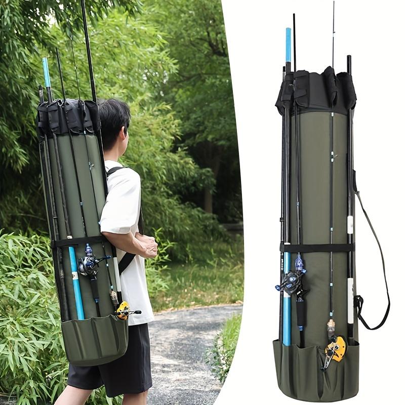 1pc 45.6*9.45 Inch Fishing Rod Bag, Durable Carry Case, Multifunction Large Capacity Storage Bag