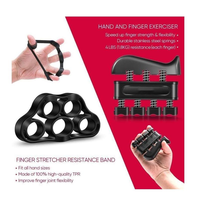 Hand Grip Strengthener with Adjustable Resistance, Wrist Strengthener, Forearm Gripper, Hand Workout Squeezer, Grip strength Trainer, Hand Grip Exerciser for Men and Women Hand Grip Strengthener Exercise Kit