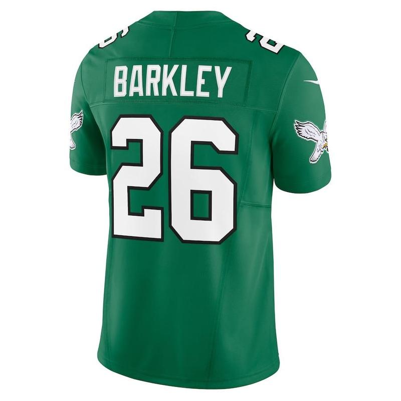 Saquon Barkley Kelly Green Alternate Vapor F.U.S.E. Jersey, American Football Jersey Special Gift For Football Lovers, Custom Football Jersey For Team, Family. Great Gift.