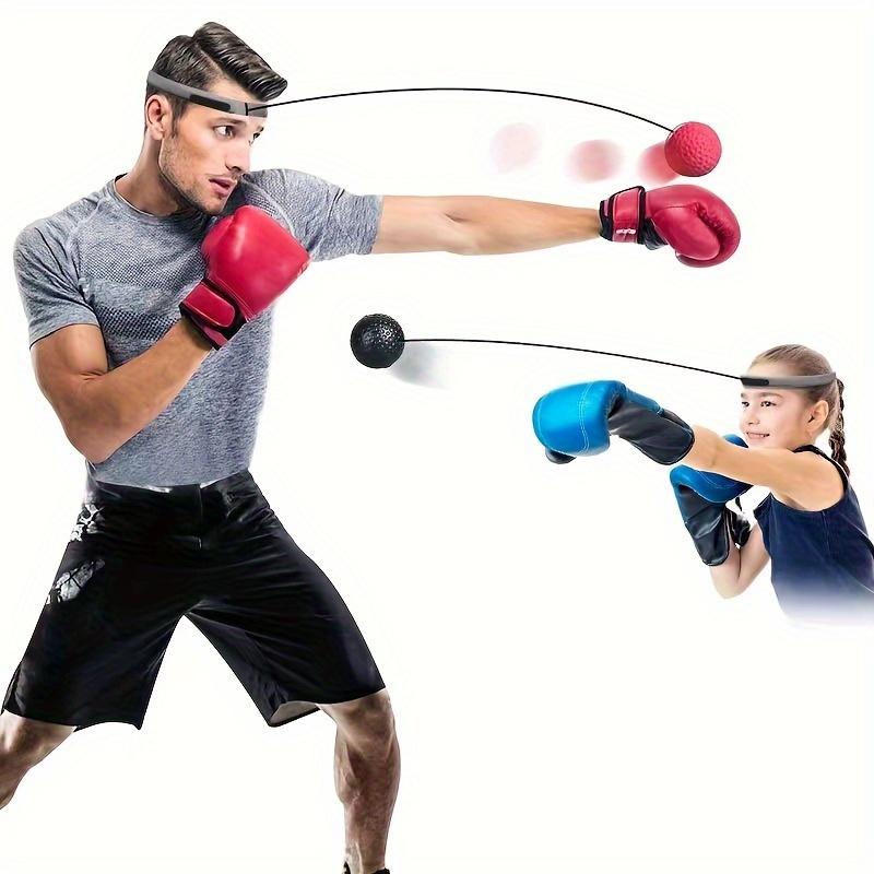 Head-Mounted Boxing Reaction & Speed Training Ball - Ideal for Beginners and Youngsters, Durable Plastic