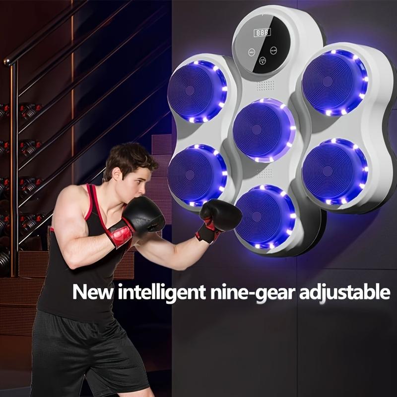 Intelligent music boxing machine for home use, suitable for adults on the wall, children's target strike reaction training, indoor electronic target sandbagging equipment.