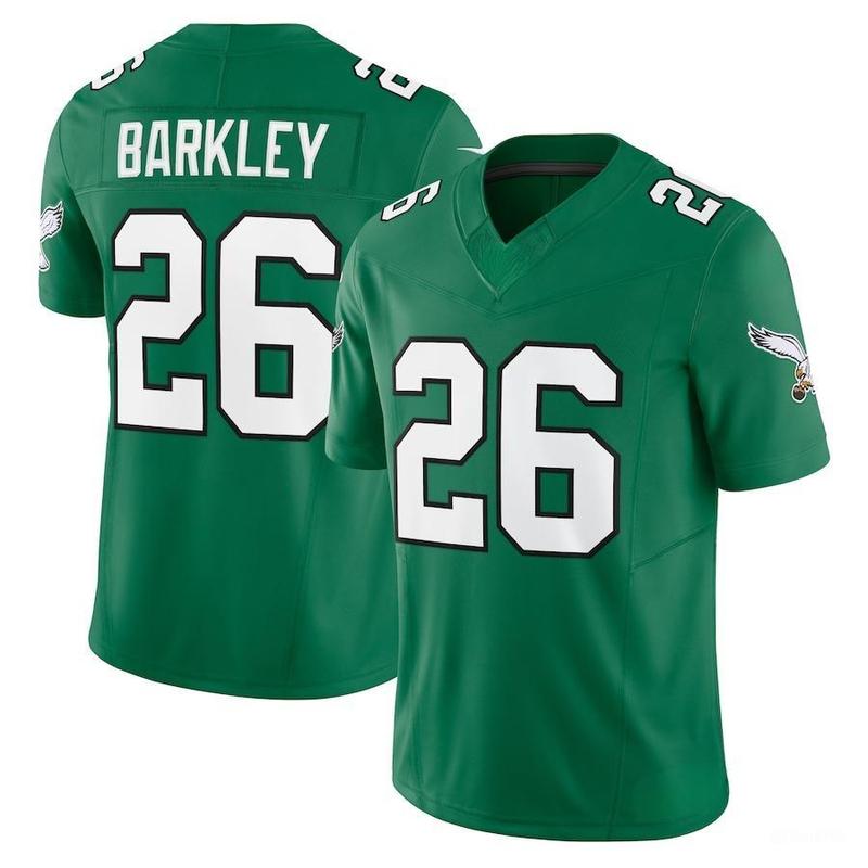 Saquon Barkley Kelly Green Alternate Vapor F.U.S.E. Jersey, American Football Jersey Special Gift For Football Lovers, Custom Football Jersey For Team, Family. Great Gift.